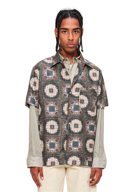 Jeremy Bowling Shirt Danilo Paura DANILO PAURA | shirts | 07DP6006M22107CREAM/GREEN